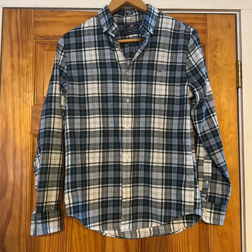 vineyards vines plaid flannel